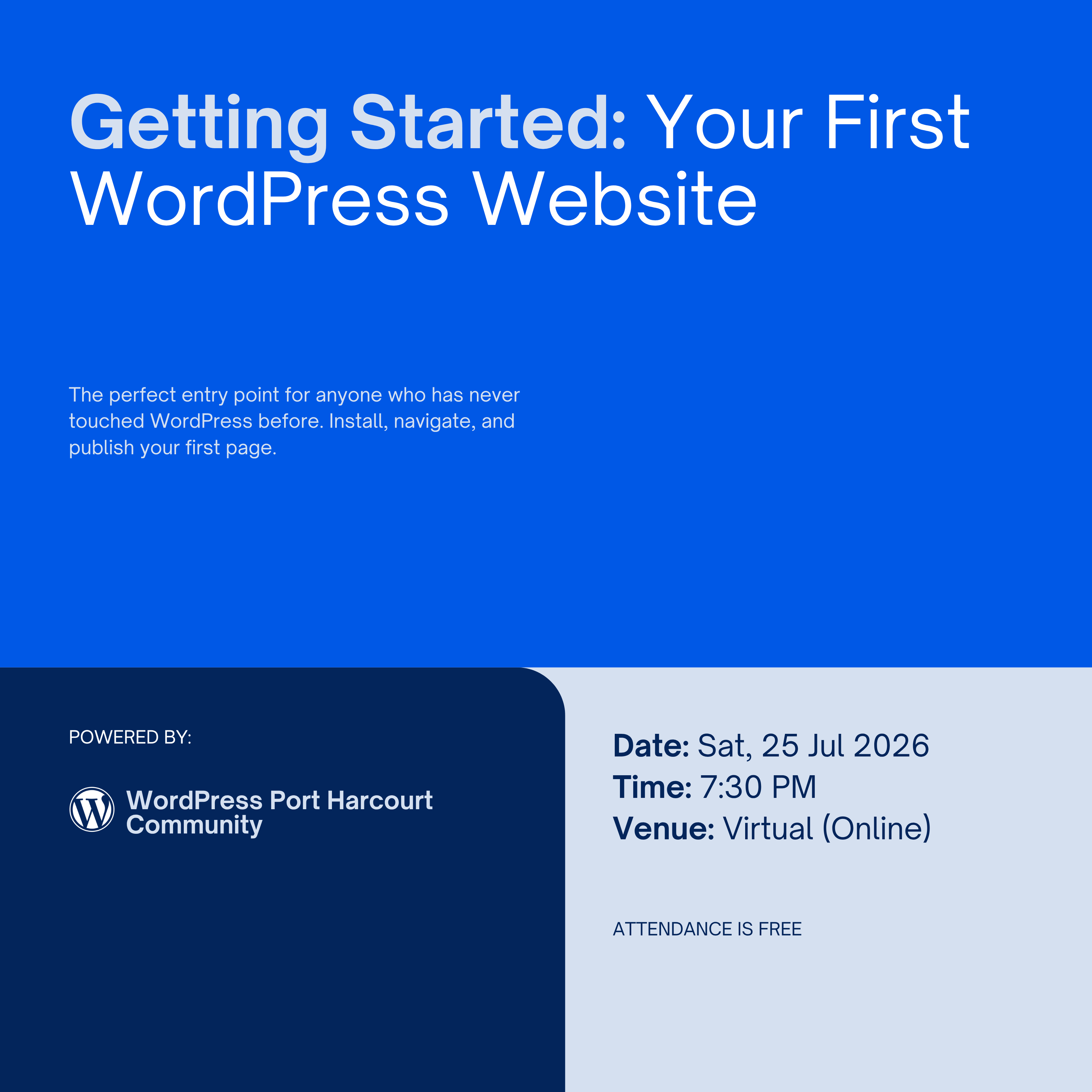 Getting Started with WordPress: Your First Website — Session Recap